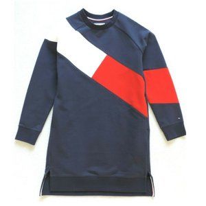 Tommy Hilfiger Big Girl's Logo Pullover Sweatshirt Dress